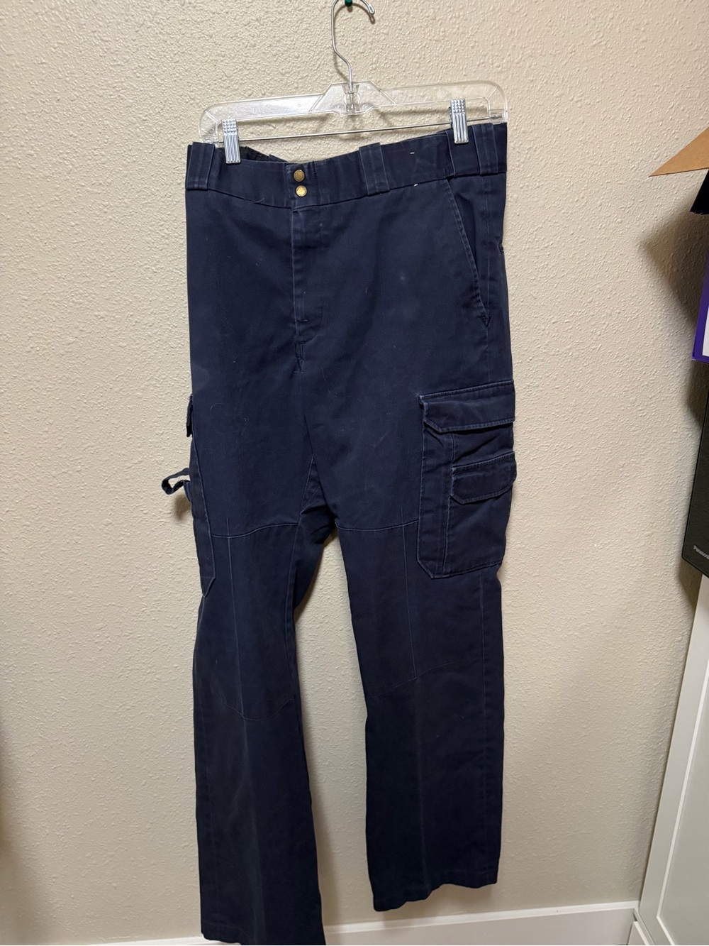 Perfection Navy Blue Cargo Pants with Side Pockets